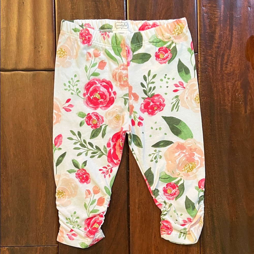 Mud Pie Pink Floral Kids Matching Set - Picture 4 of 4